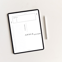 Style Guide Daily Template