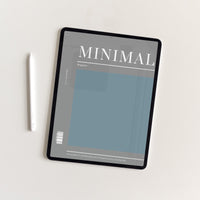 Undated Minimal Plans | Blue Digital Planner