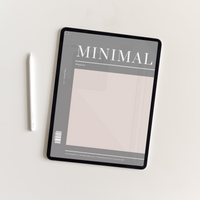 Undated Minimal Plans | Pink Digital Planner