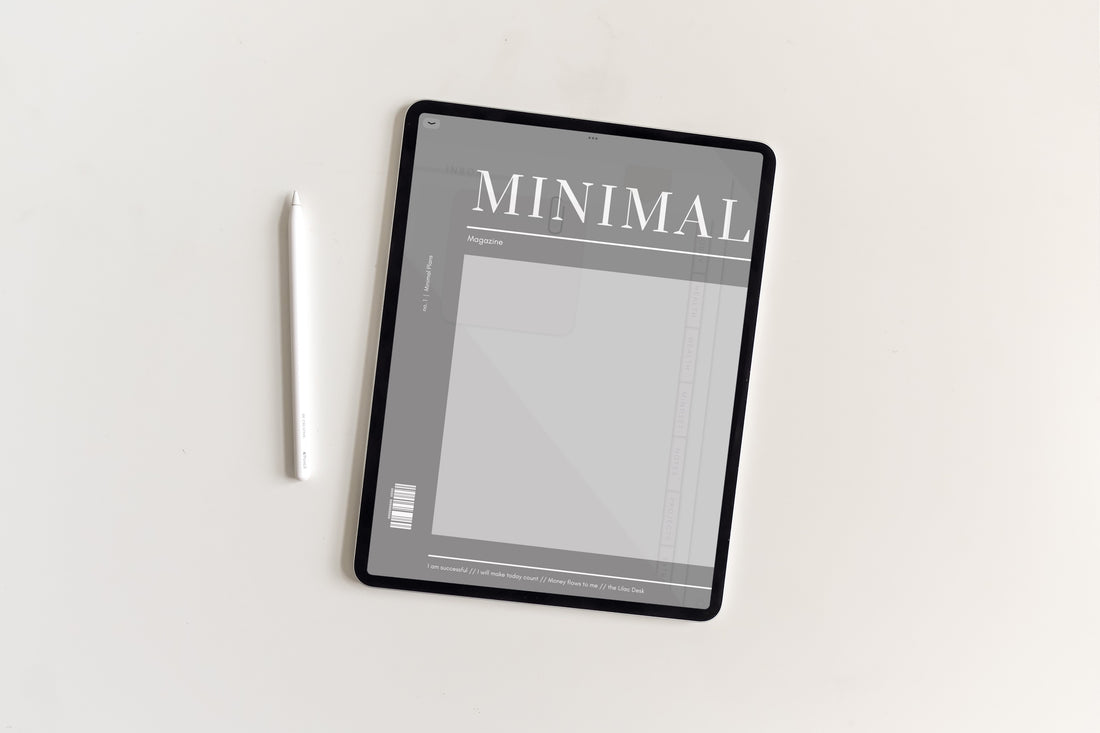 Undated Minimal Plans | Grey Digital Planner