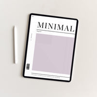 Undated Minimal Plans | Purple The Light Edition Digital Planner