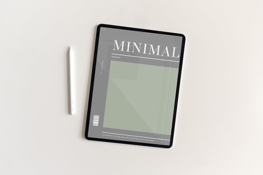 Undated Minimal Plans | Green Digital Planner