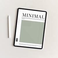 Undated Minimal Plans | Green The Light Edition Digital Planner