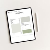 It’s Business | Green Undated Business Planner