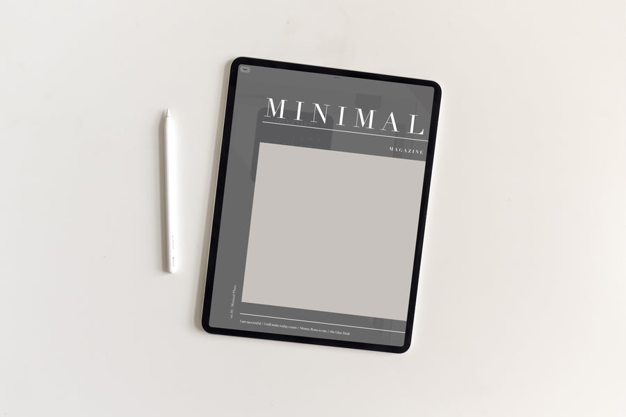 Undated Minimal Plans | Muted Greys Edition Digital Planner