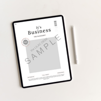 Sample It’s Business | Grey Undated Business Planner