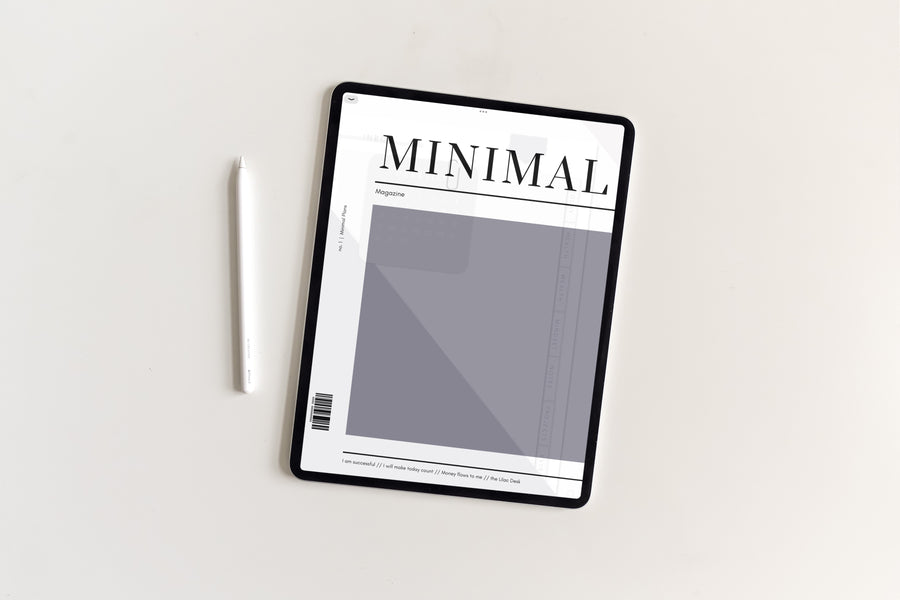 Undated Minimal Plans | Muted Purple The Light Edition Digital Planner