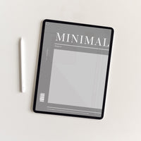 Undated Minimal Plans | Grey Digital Planner