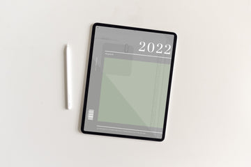 2022 Minimal Plans | Green Digital Planner | Magazine Cover Edition