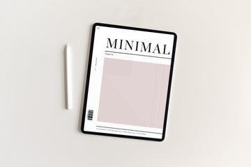 Undated Minimal Plans | Pink The Light Edition Digital Planner