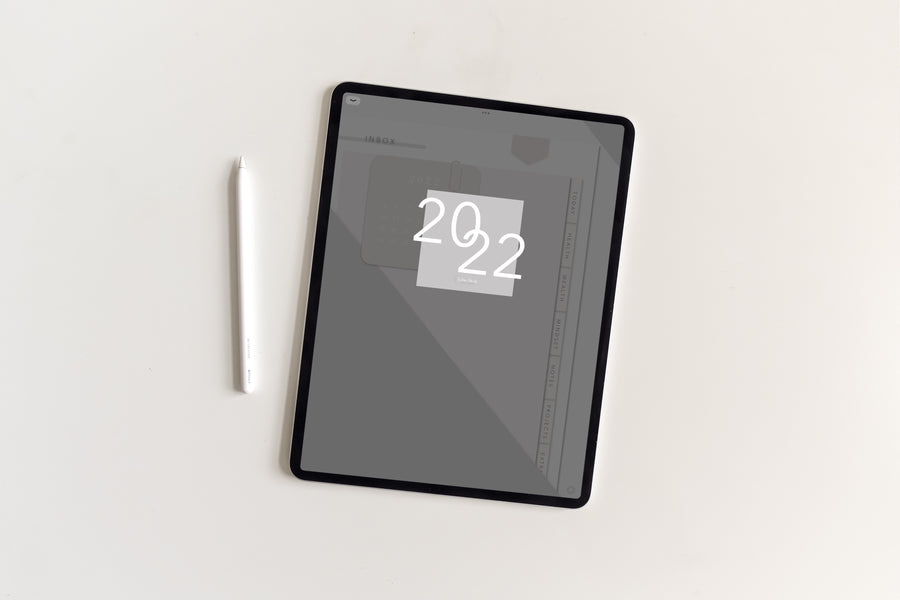 2022 Minimal Plans | Grey Digital Planner