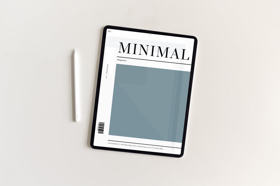 Undated Minimal Plans | Blue The Light Edition Digital Planner
